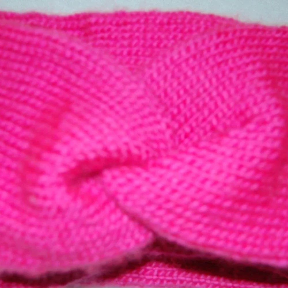 NEW Handmade Hot Pink Twist Headband, Double-Layer